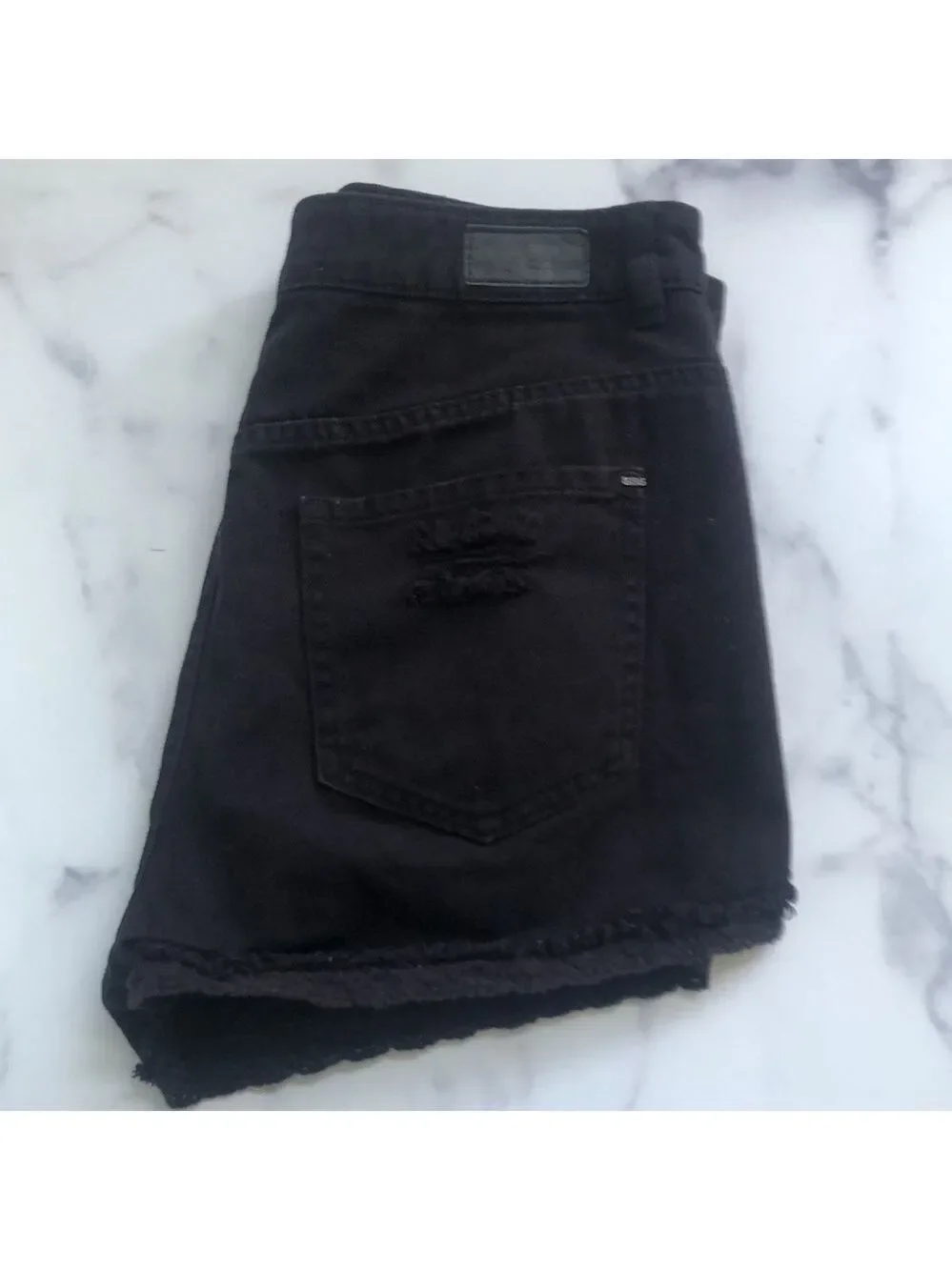 Garage Festival Style Black Denim Shorts Size 5